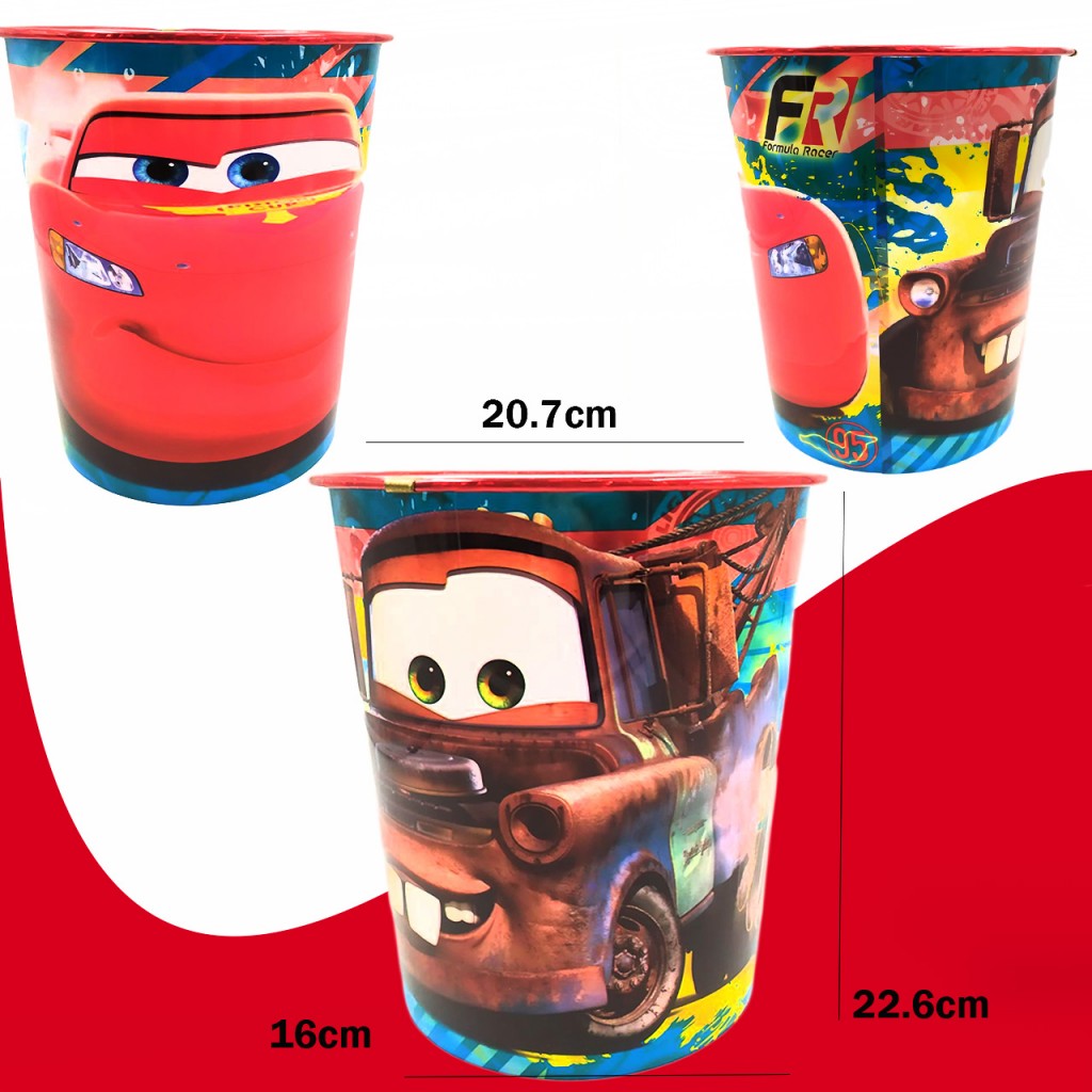 Balde Decorativo Niños Juegos Juguetes Hogar Vengadores Cars  DJ263-8