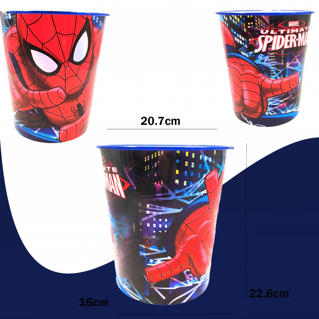 Balde Decorativo Niños Juegos Juguetes Hogar Vengadores Hombre Araña DJ263-8
