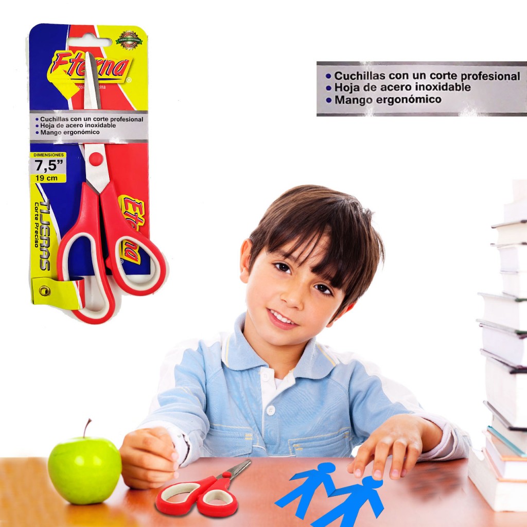 Tijeras ideales para la Escuela casa y oficina, Papelería Didáctico Niño Niña