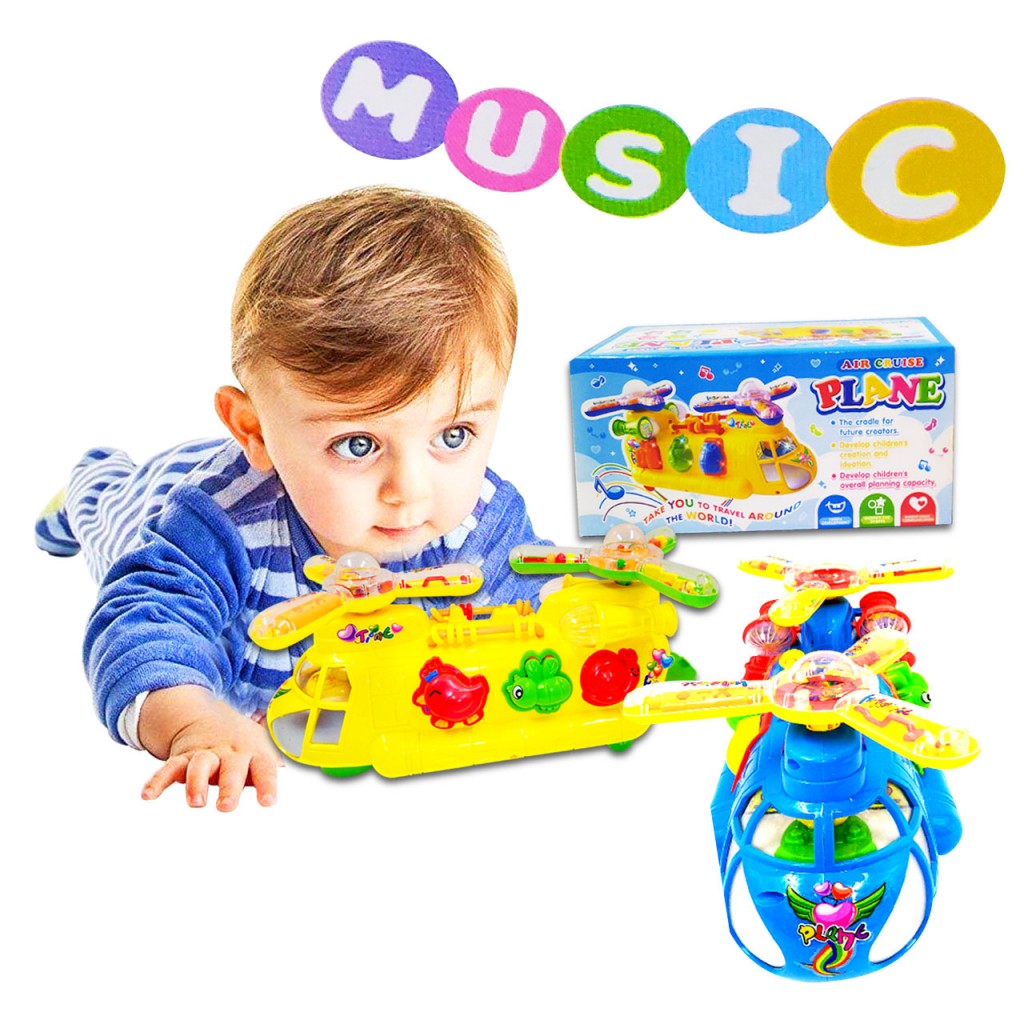 Helicóptero Doble Hélice Luces Colores Juegos Juguetes Didáctico