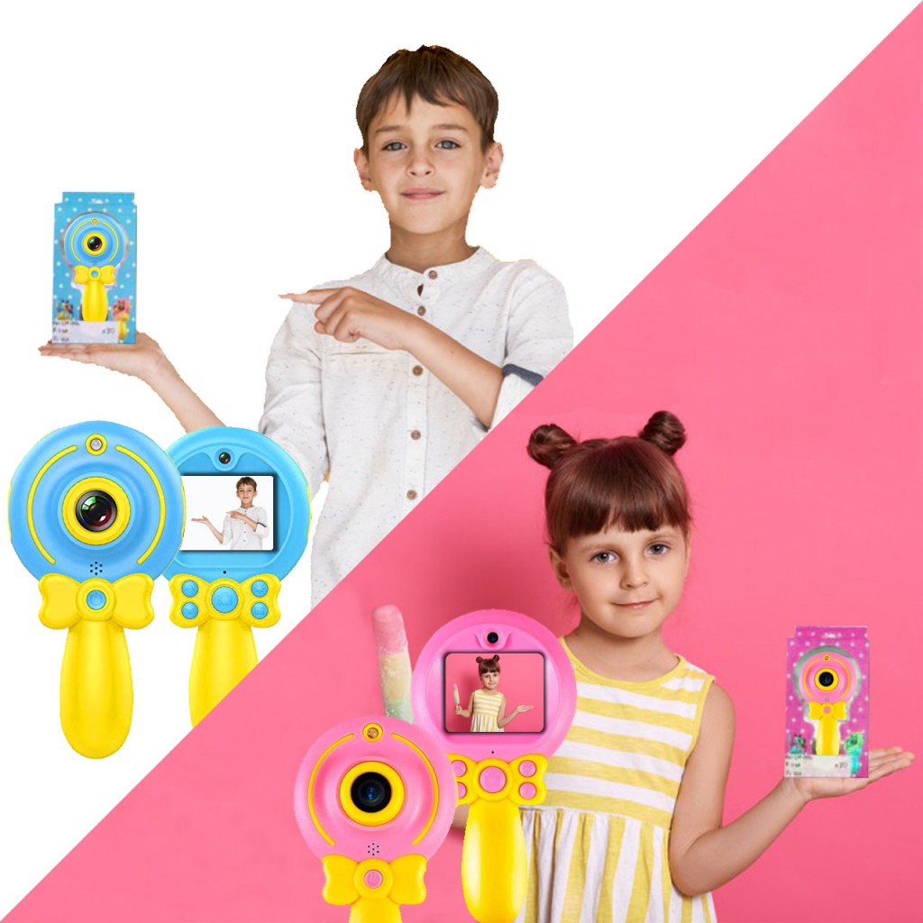 Cámara Digital Juegos Niño Niña Juguete Vídeo Foto Didáctico Rosado