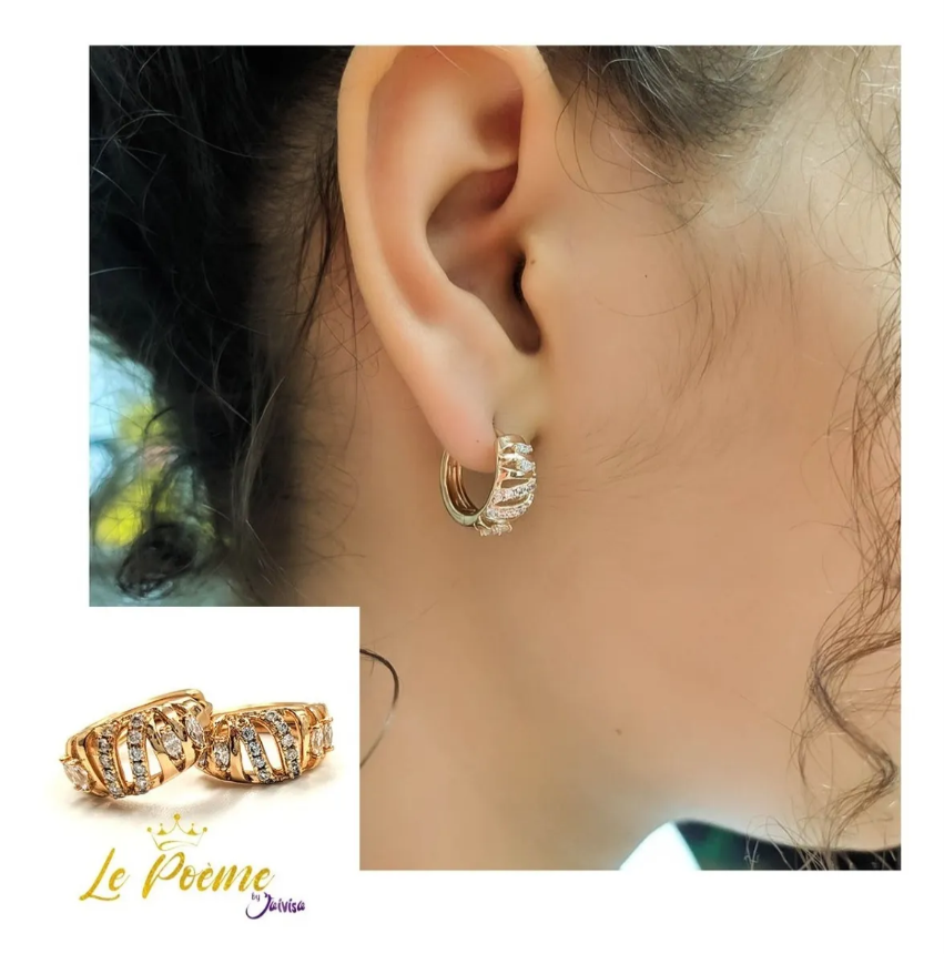 Joyería Mujer Joya Accesorio Pendiente Arete Zarcillo Areta SKU: DJA659