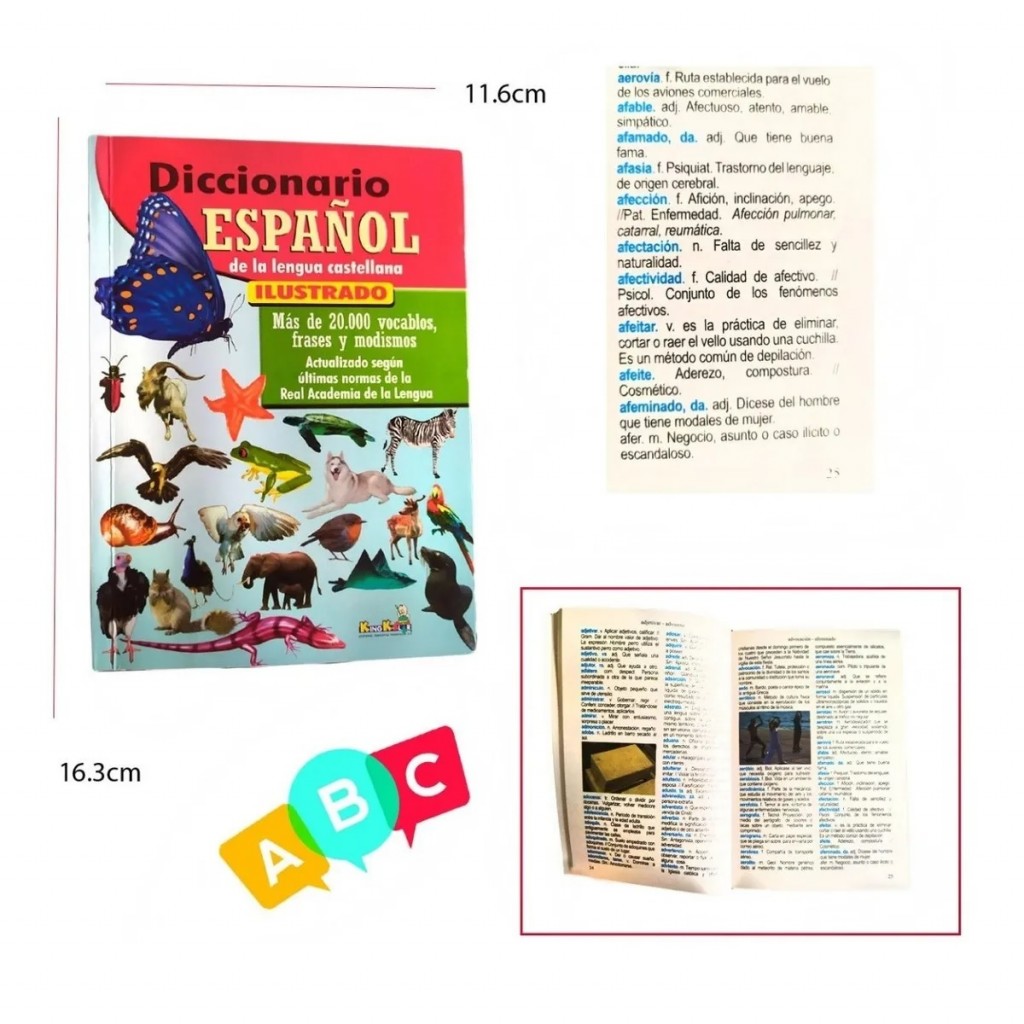 Libro Diccionario Español Didáctico Escolar Educación