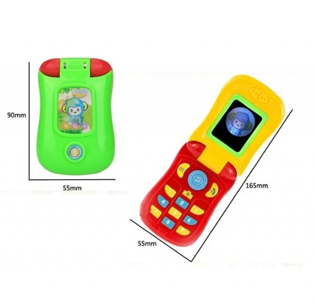 Teléfono Celular Bebés Niños Juguete Amarillo/Blanco DJ9916