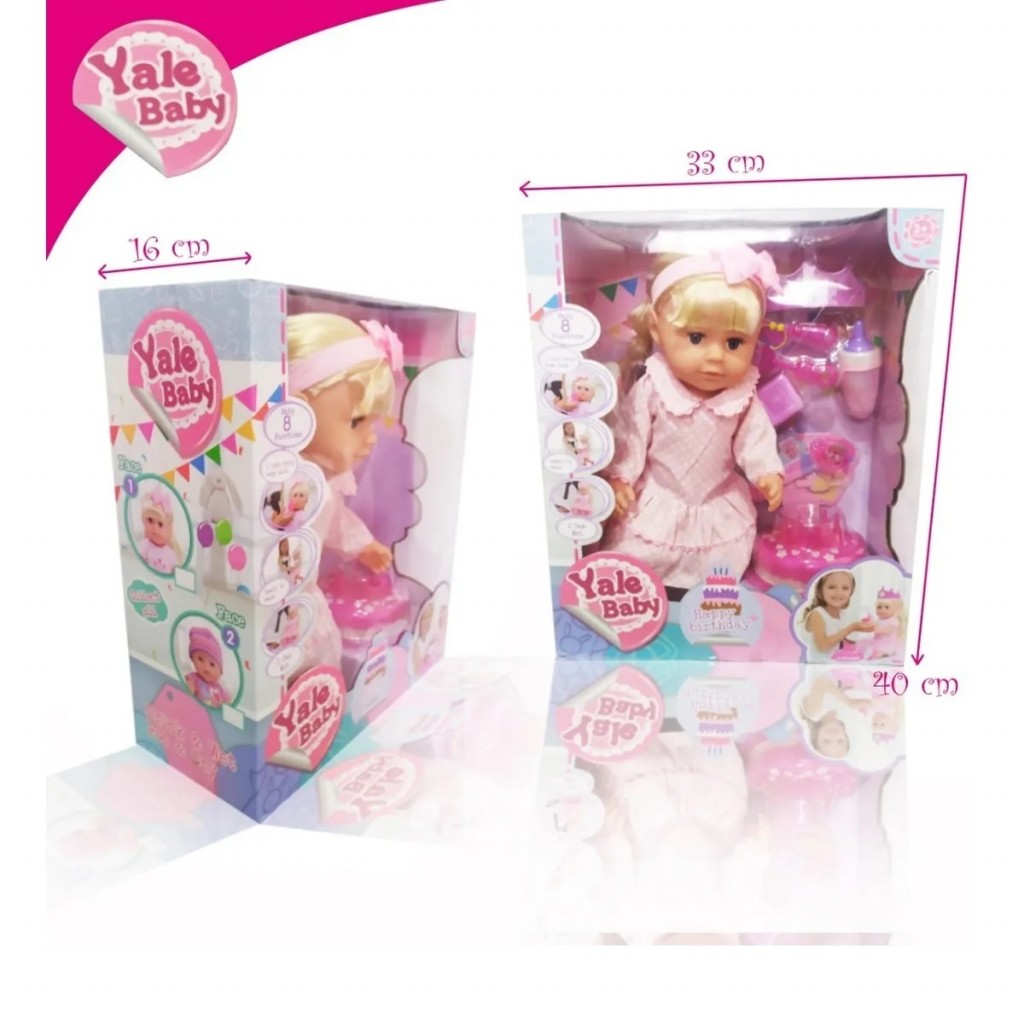 Muñeca Inteligente Baby Cumpleaños Juguete Hermosa Grande