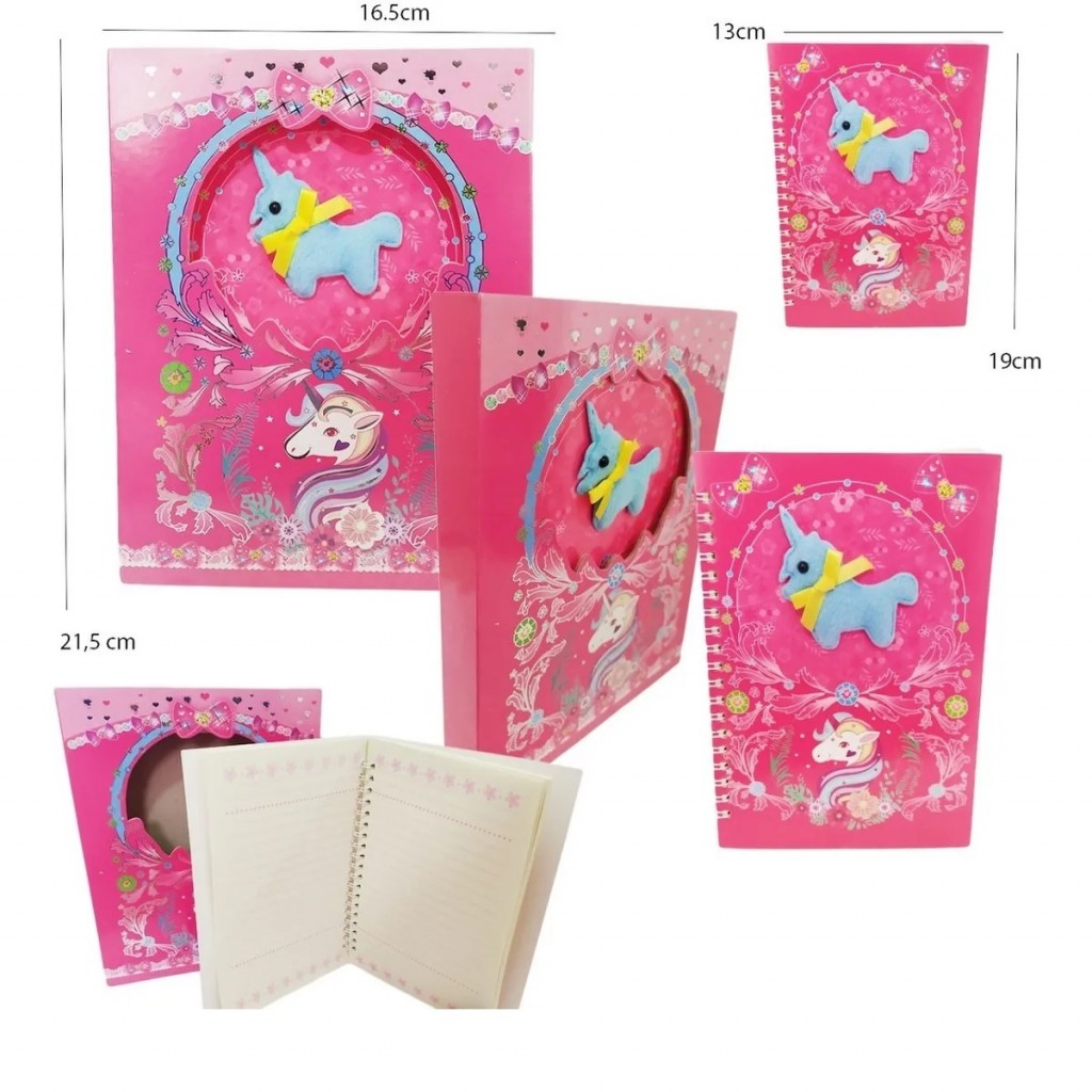 Diario Pony Cuaderno Juguete Jugueteria Juegos Juego Fucsia