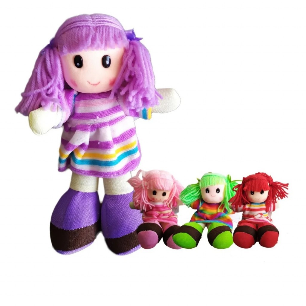 Muñeca Trapo para Niñas Morado DJ504