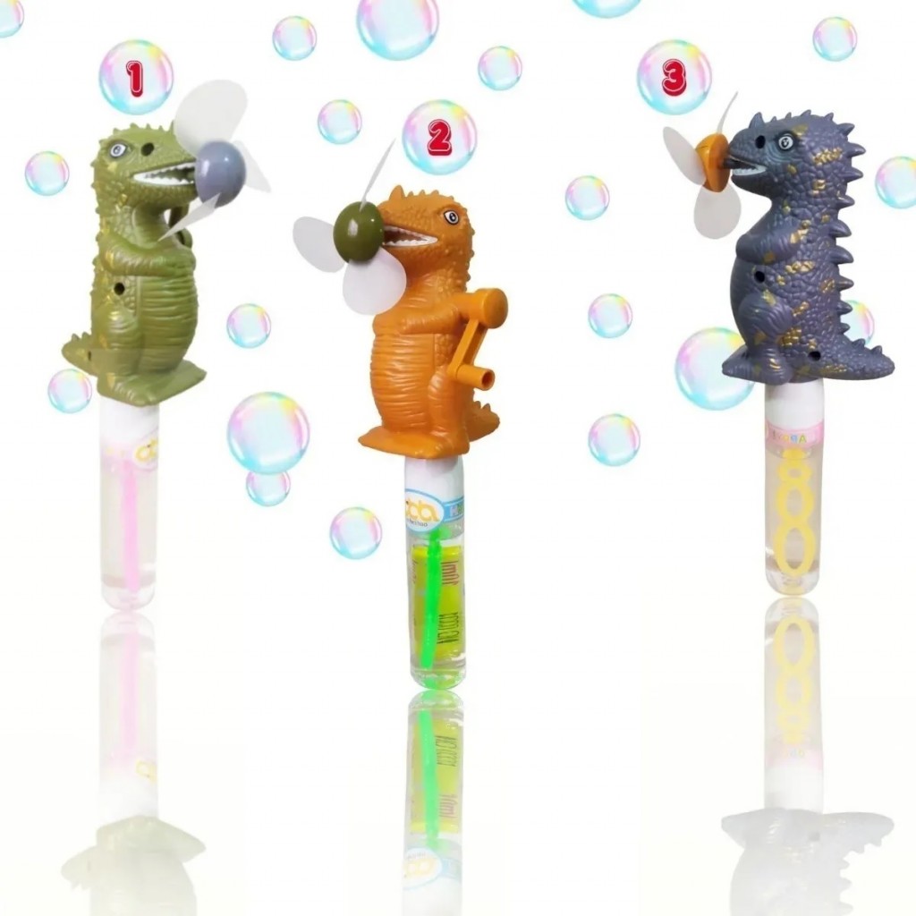 Burbujero Dinosaurio Ventilador Juguete Juegos Jugueteria