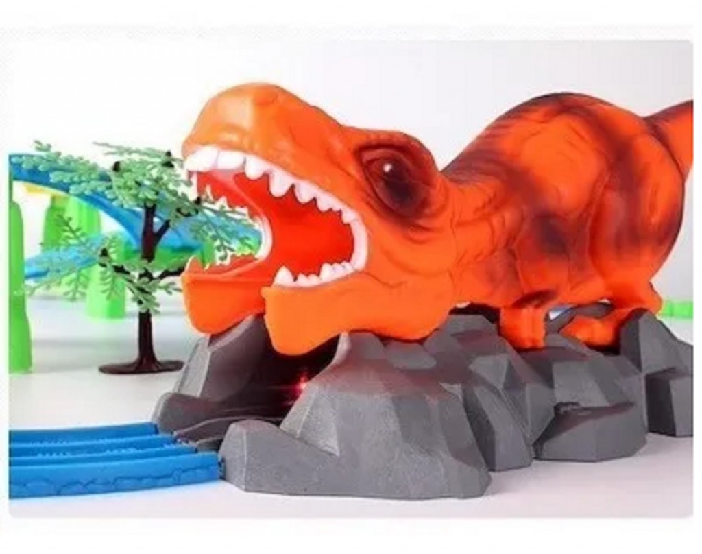 Dinosaurio Tren Pista Juguete Didactico Jugueteria Sonidos DJ523