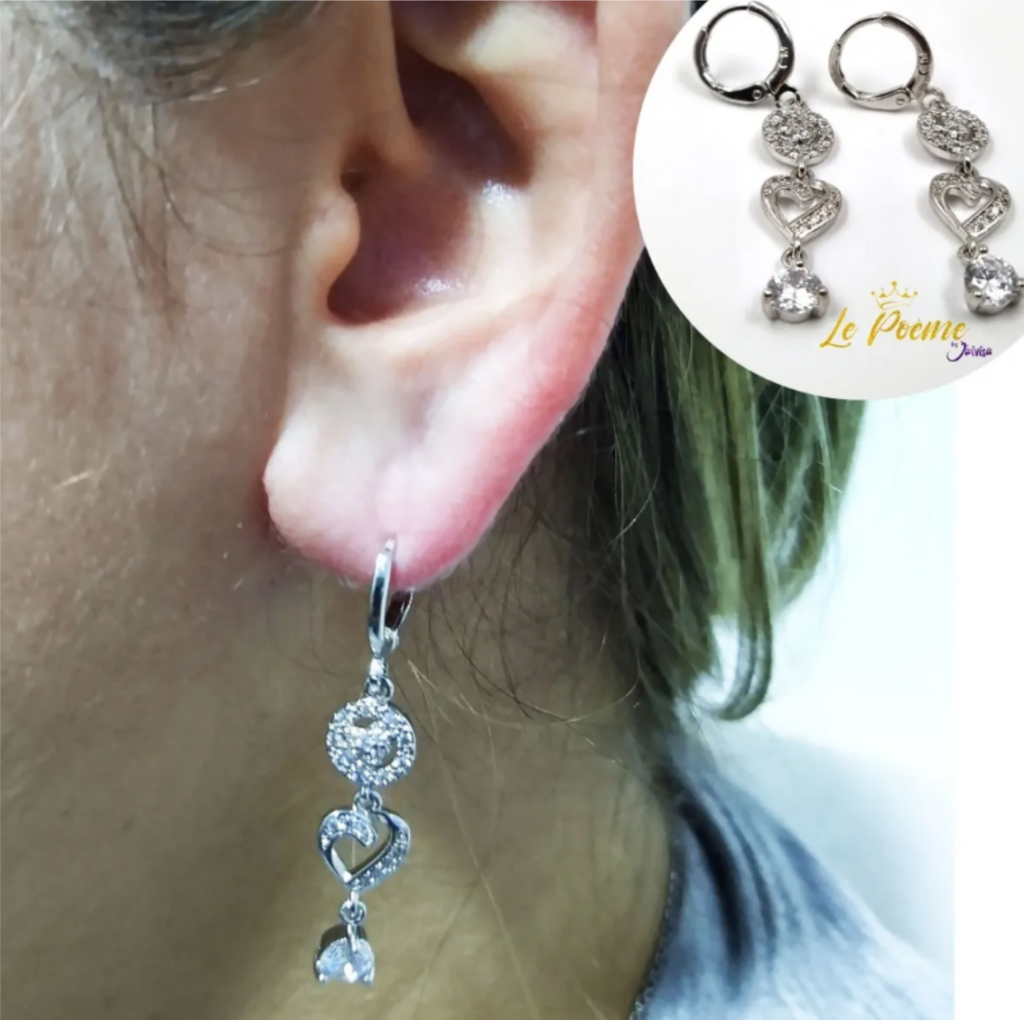 Joyería Mujer Joya Accesorio Pendiente Arete Zarcillo Areta  DJA357