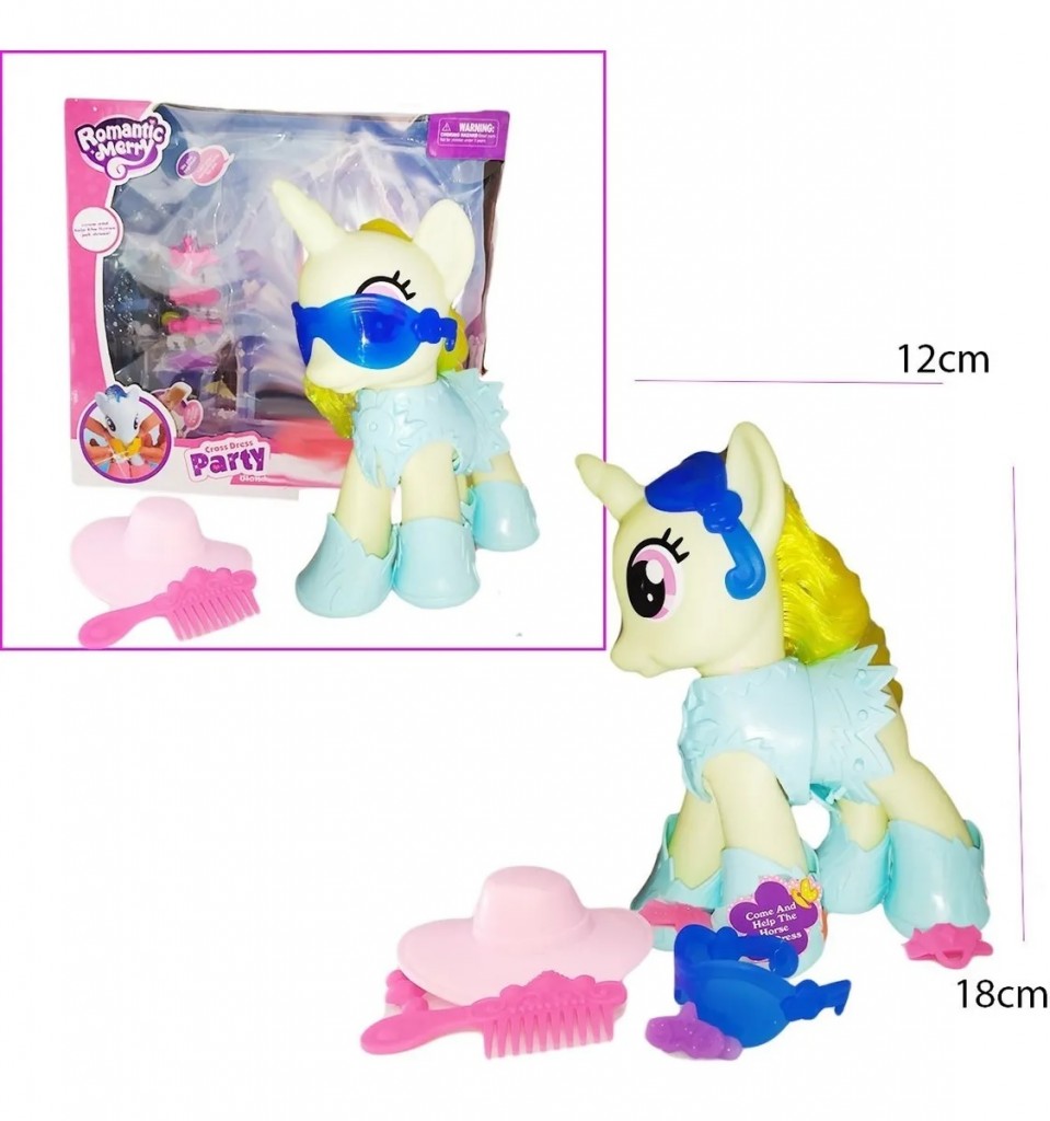 Unicornio Little Pony Peinar Accesorios Hermosos Juguetes Rojo