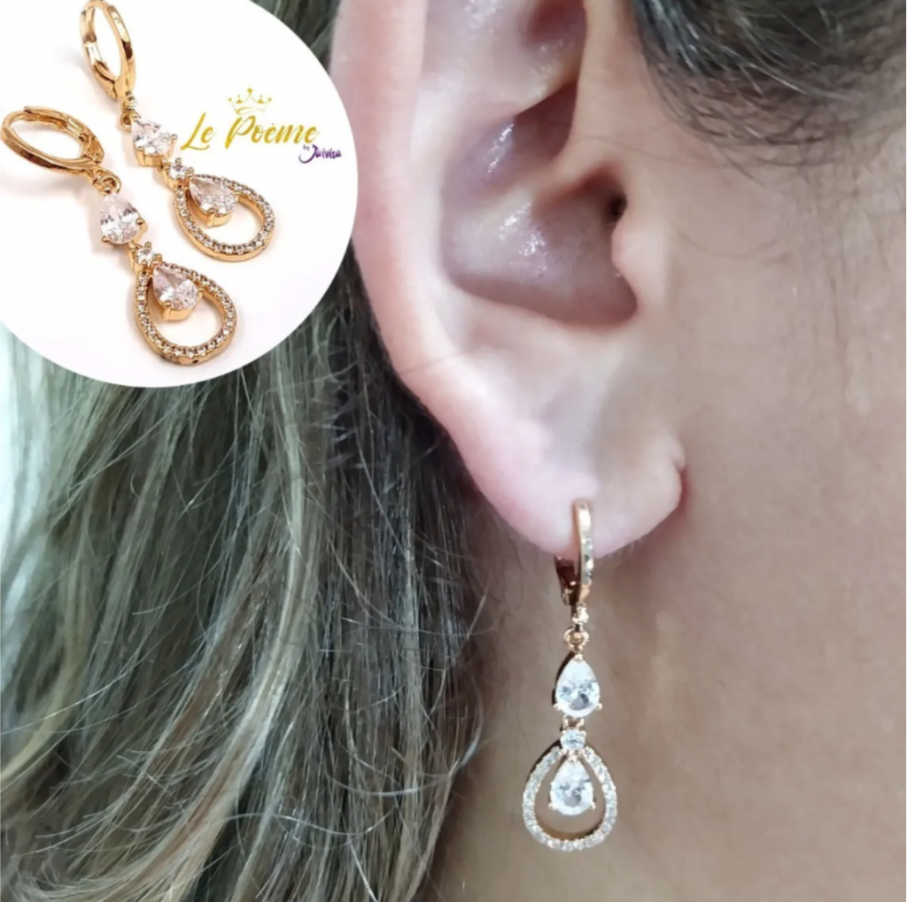 Joyería Mujer Joya Accesorio Pendiente Arete Zarcillo Areta  DJA336