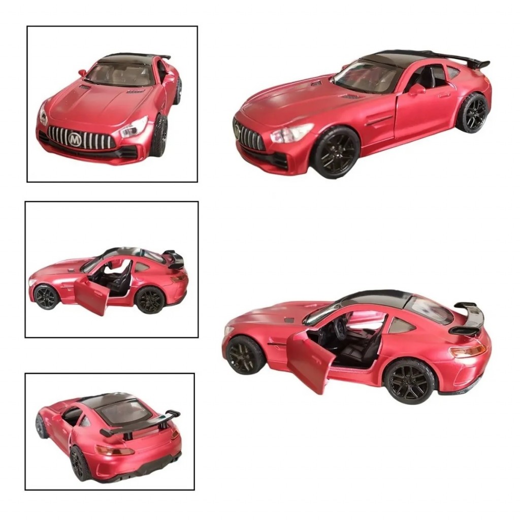 Carro Mercedes-amg Gt R Pro Juguete Metalico Jugueteria Rojo