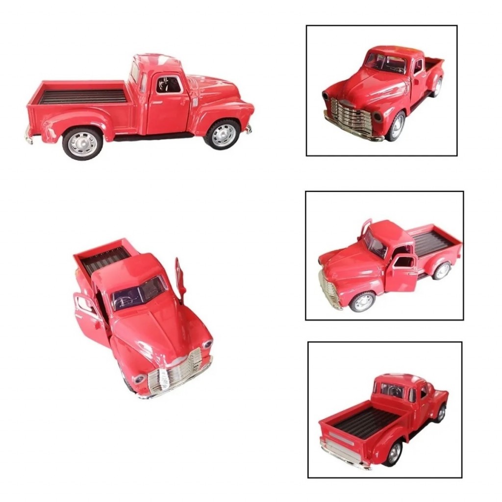 Camioneta Escala Clasica Juguete Metalico Pickup Jugueteria