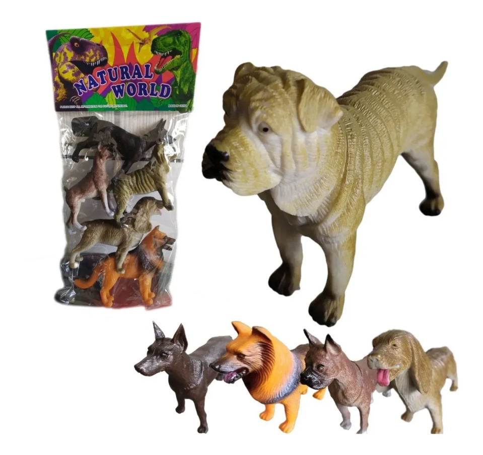 Perros Juguete Didáctico X5 Figuras Juguetería Colección