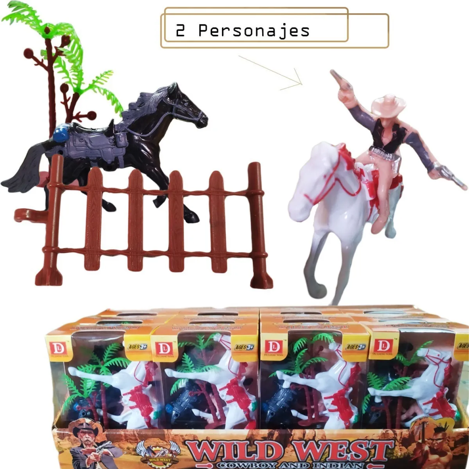 Soldados Vaqueros Juguete Didáctico Figuras Juguetería