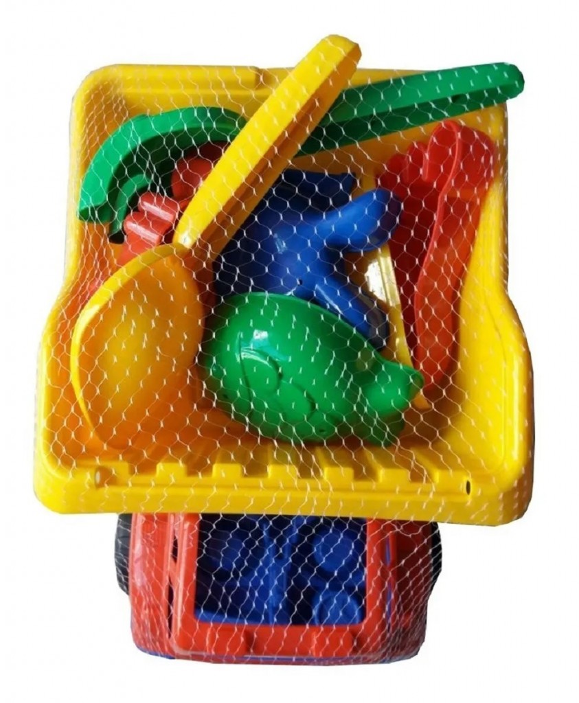 Volqueta Didáctico Con Herramienta Para Playa Juguetería