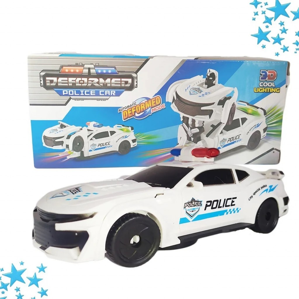 Carro Policía Transformers Luces