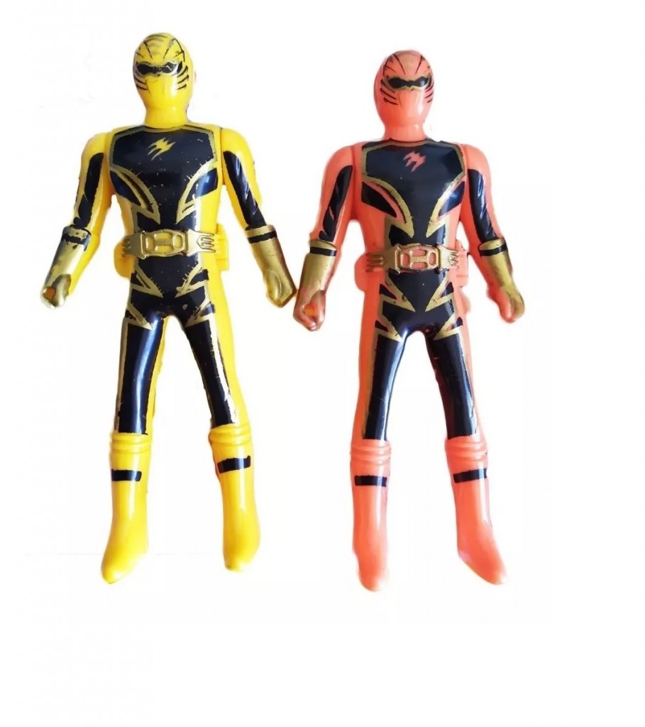 Power Rangers Figuras X5 Juguete Niños Juguetería Acartonado DJ516