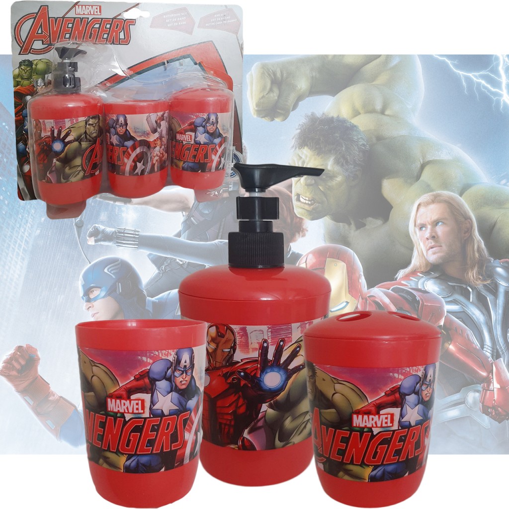 Hombre Araña Set Baño Avenger Niño Vengadores DJ3959