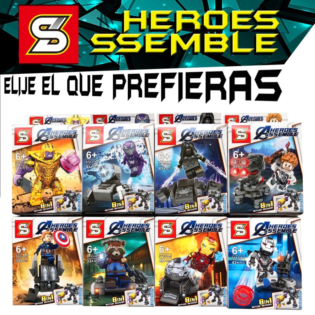 Avengers Juguete Armable Jugueteria Marvel Didáctico Niño
