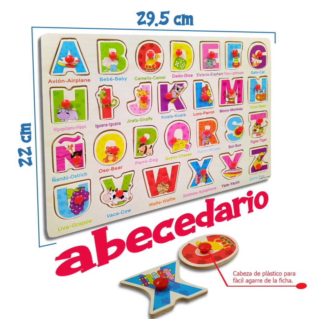 Rompecabezas Abc Aprendizaje Juguetes Jugueteria Didáctico