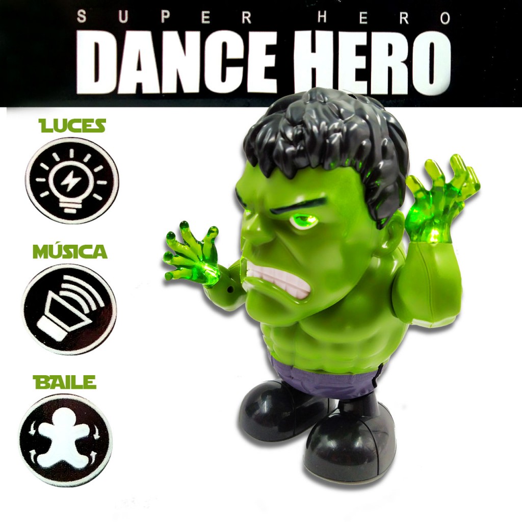 Hulk Niño Juguete Avengers Jugueteria Luz Sonido Didáctico
