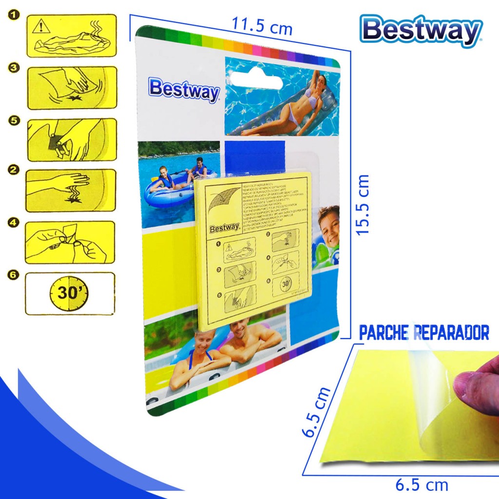 Parche Reparador Inflables Flotador Piscina DJ3000-254
