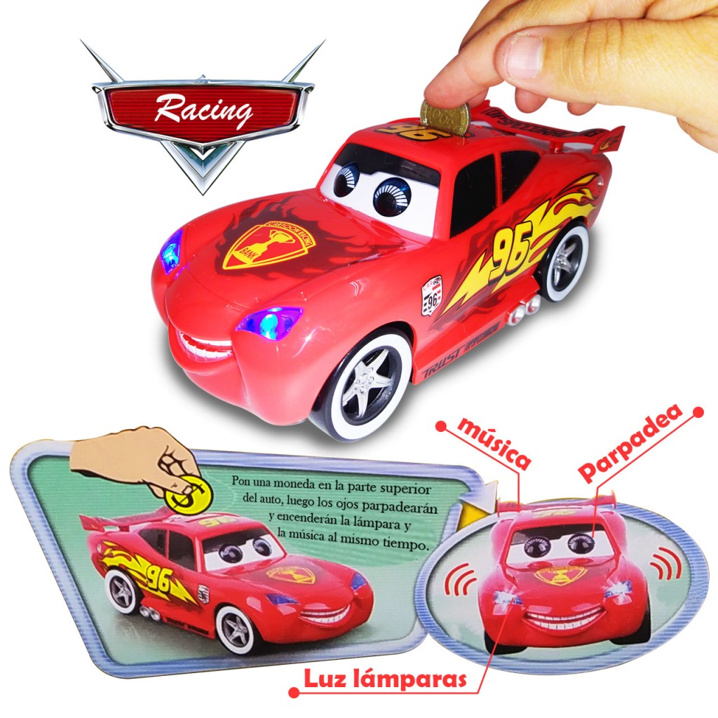 Cars Juegos Rayo Mcqueen Juguete Alcancía Didáctico Niños