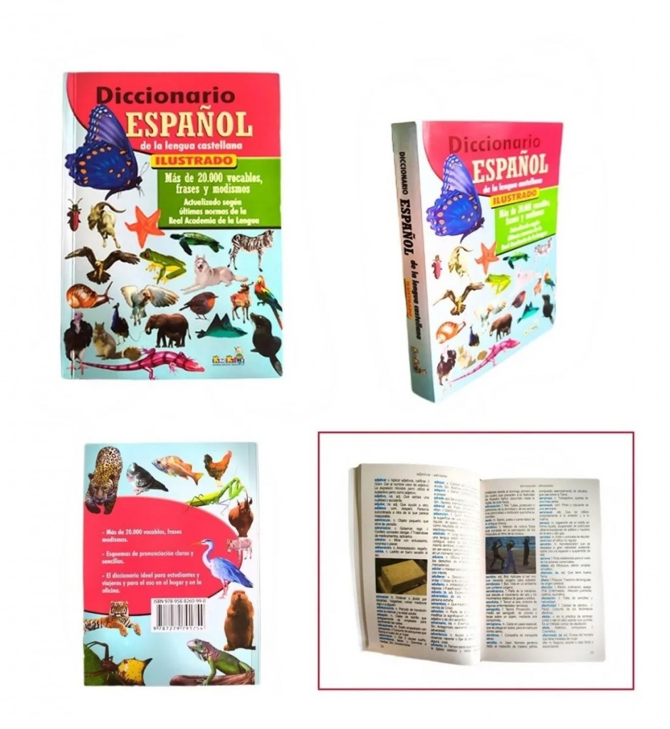 Libro Diccionario Español Didáctico Escolar Educación