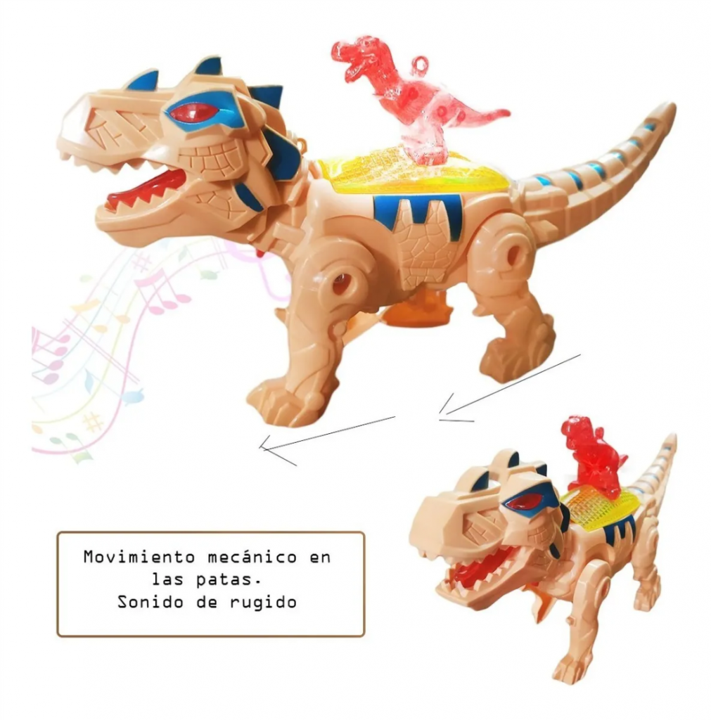 Dinosaurio Tiranosaurio Rex Didáctico Juguete Jugueteria