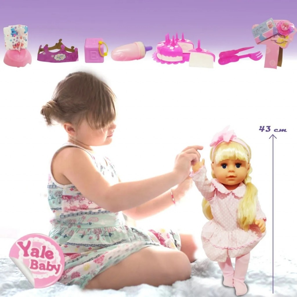 Muñeca Inteligente Baby Cumpleaños Juguete Hermosa Grande