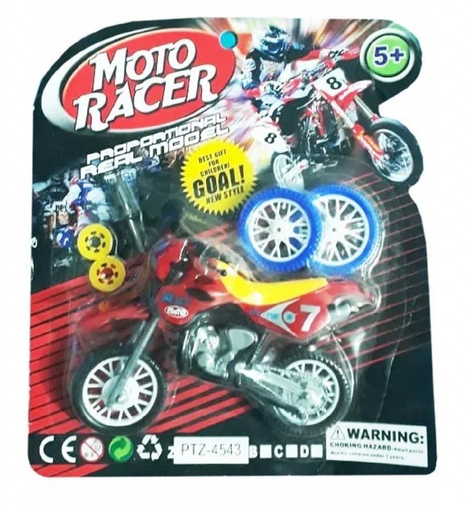 Moto Niño Armable Jugueteria Piñatas Sorpresas Regalos Rojo