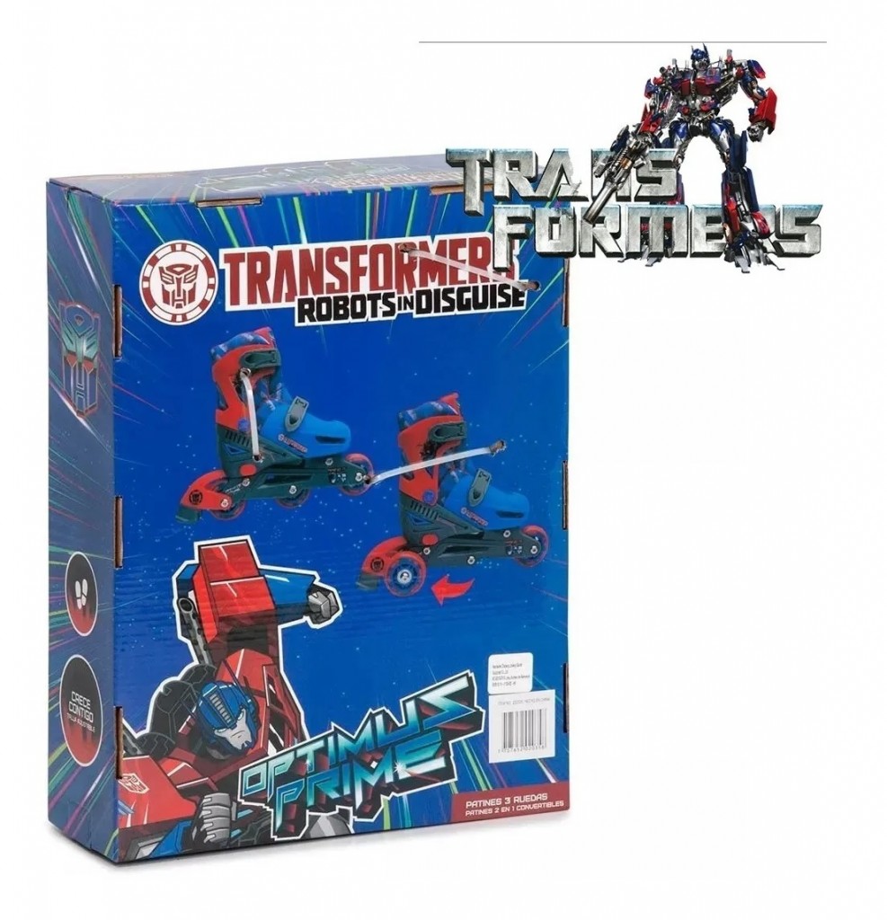 Patines Niño En Linea Transformers Original Ts 27a30 2 En 1