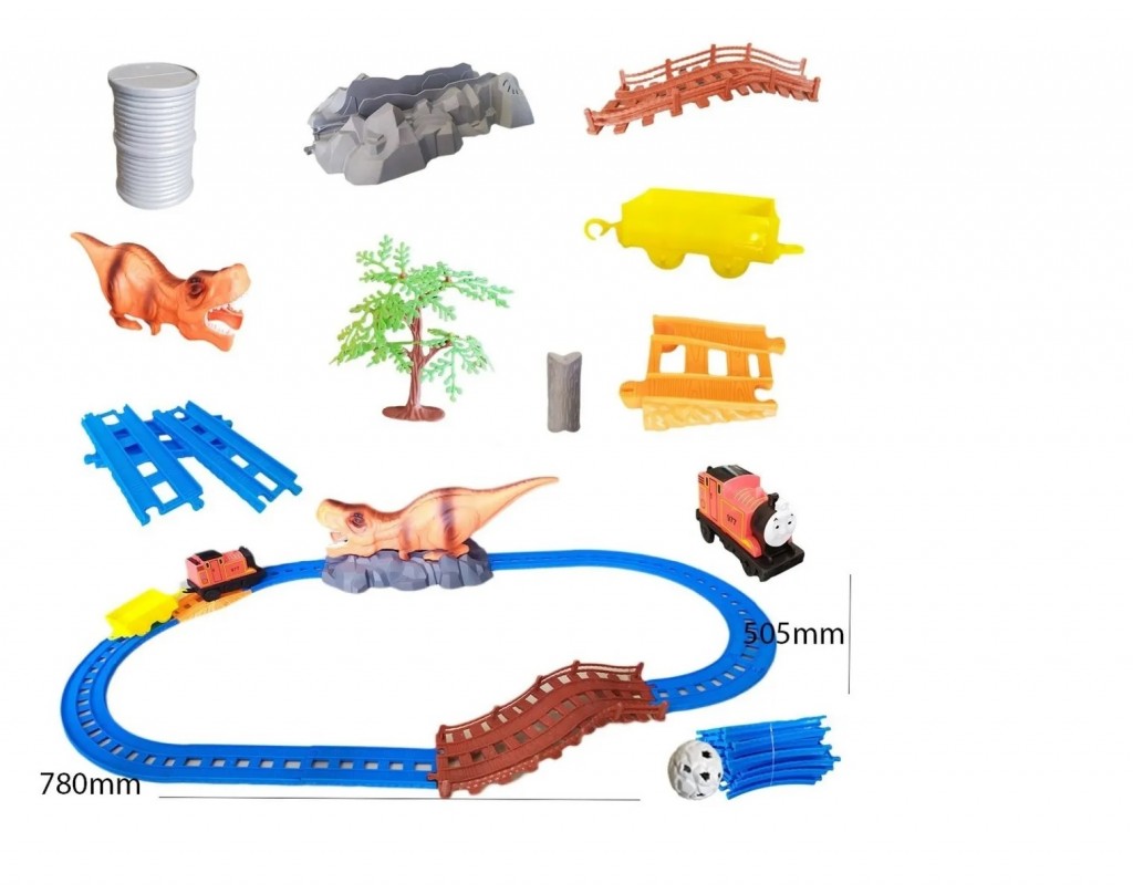 Dinosaurio Tren Pista Juguete Didactico Jugueteria Sonidos DJ523