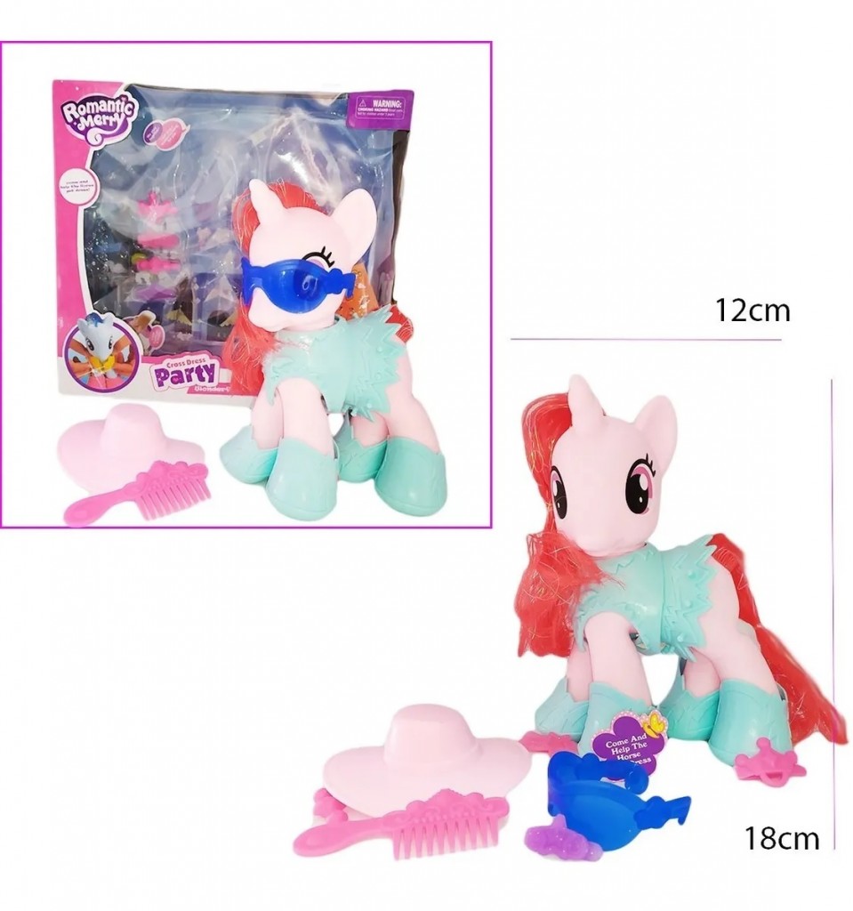 Unicornio Little Pony Peinar Accesorios Hermosos Juguetes Rojo