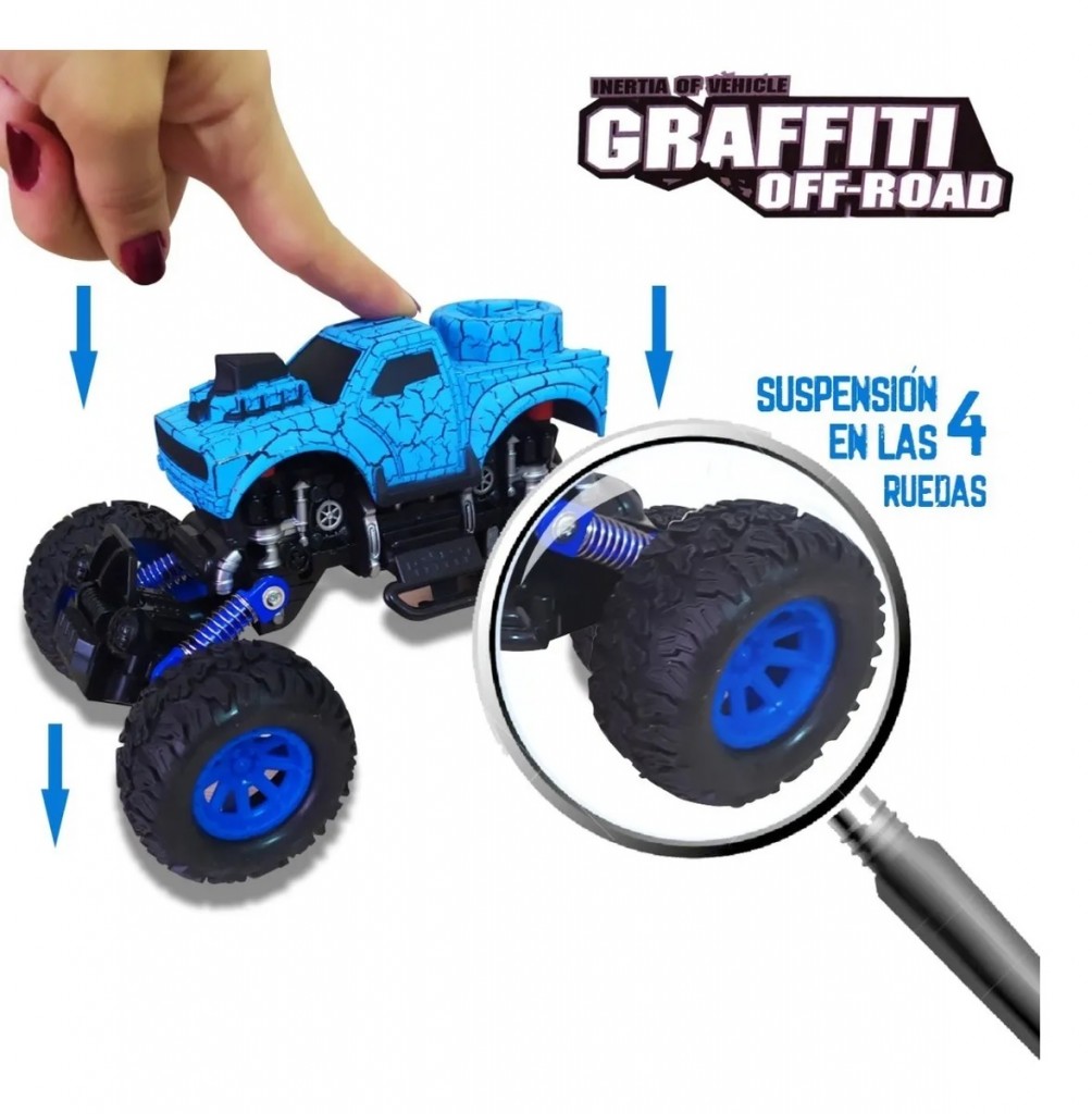 Carros Monster Cars Finos X4 Juguetes Didacticos Jugueteria