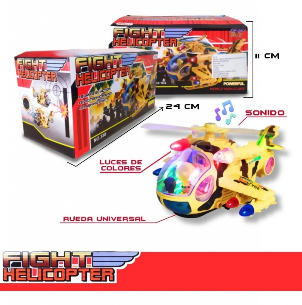 Helicóptero Luces Colores Juegos Didácticos