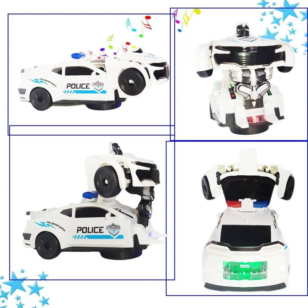 Carro Policía Transformers Luces