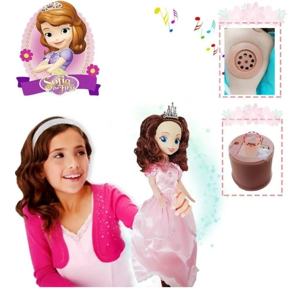 Princesa Sofía Muñeca Juguete Musical Grande DJ3607