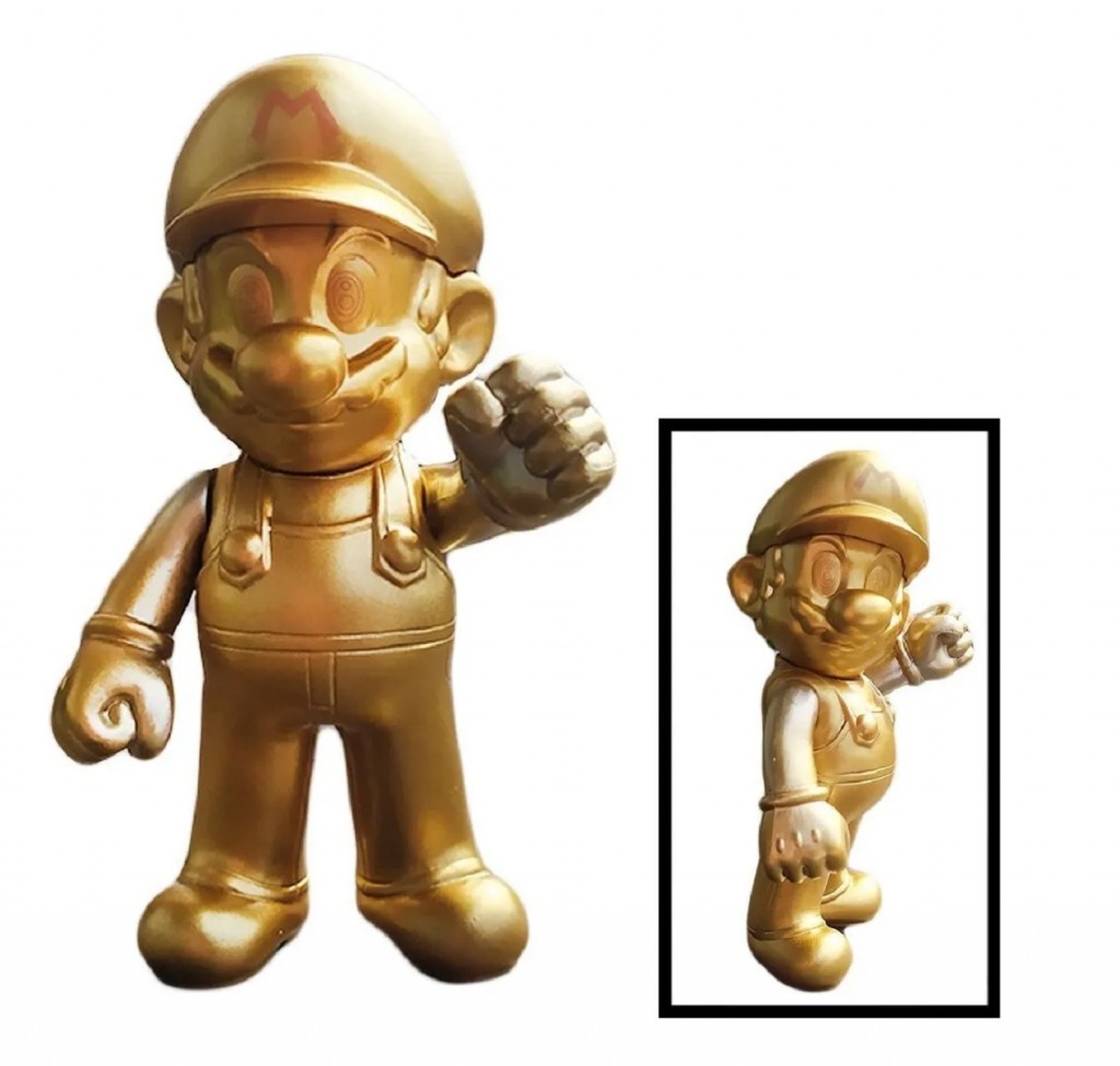 Figura Mario Bross Colección Mario Dorado Juguete Figuras DJ542