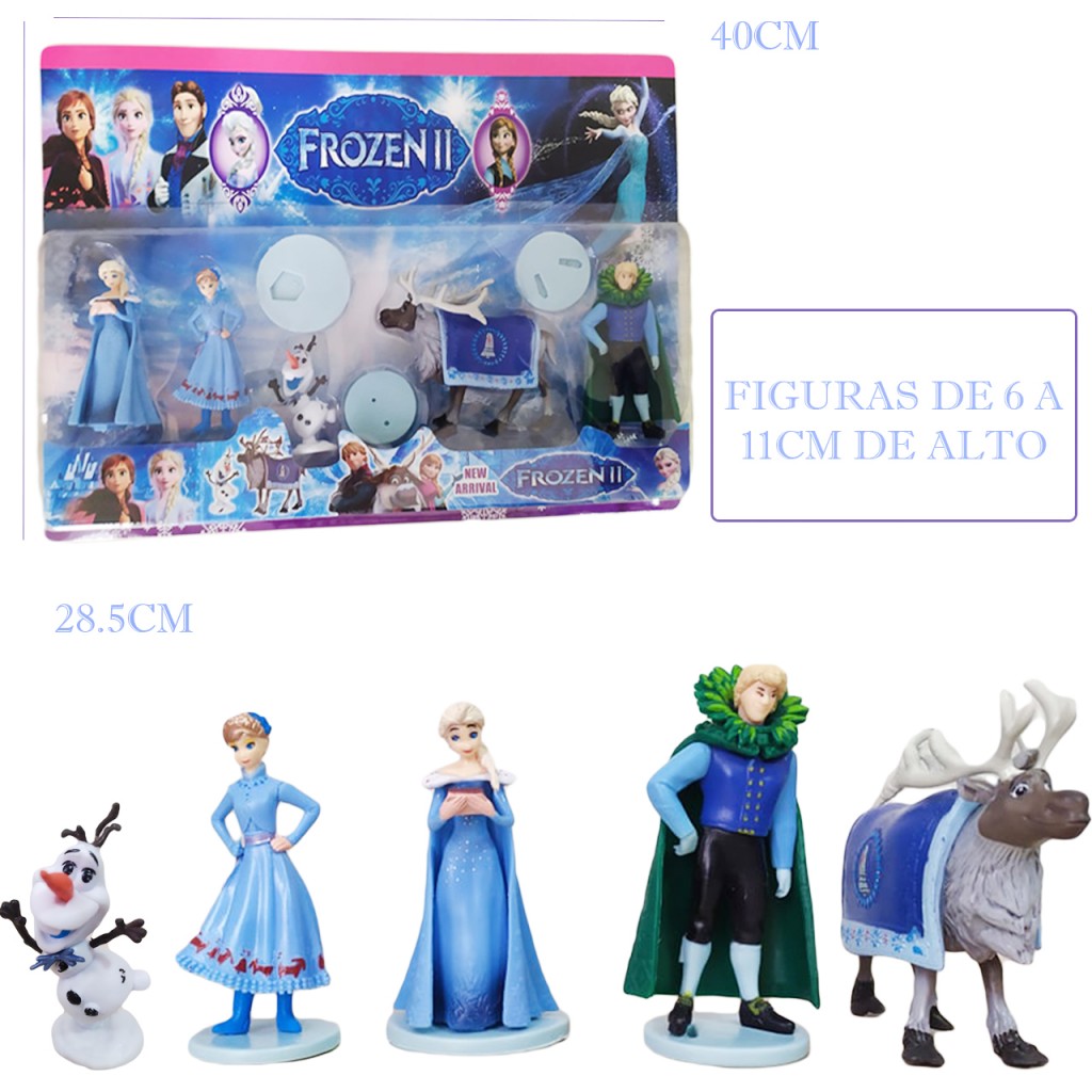 Frozen Figura Juguete Didactico Jugueteria Colección Niños
