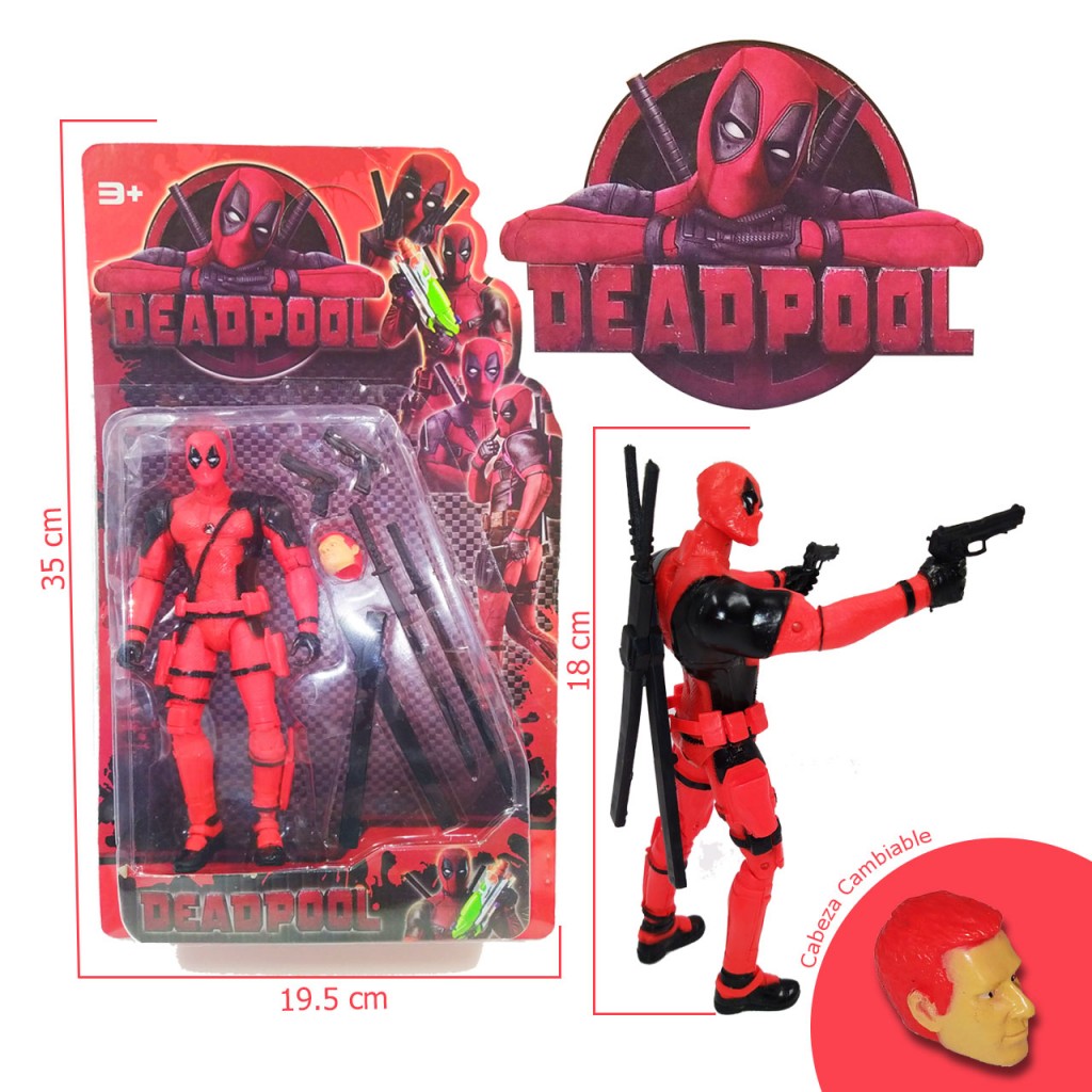 Deadpool Muñeco Juguete Figura Jugueteria Didáctico Marvel
