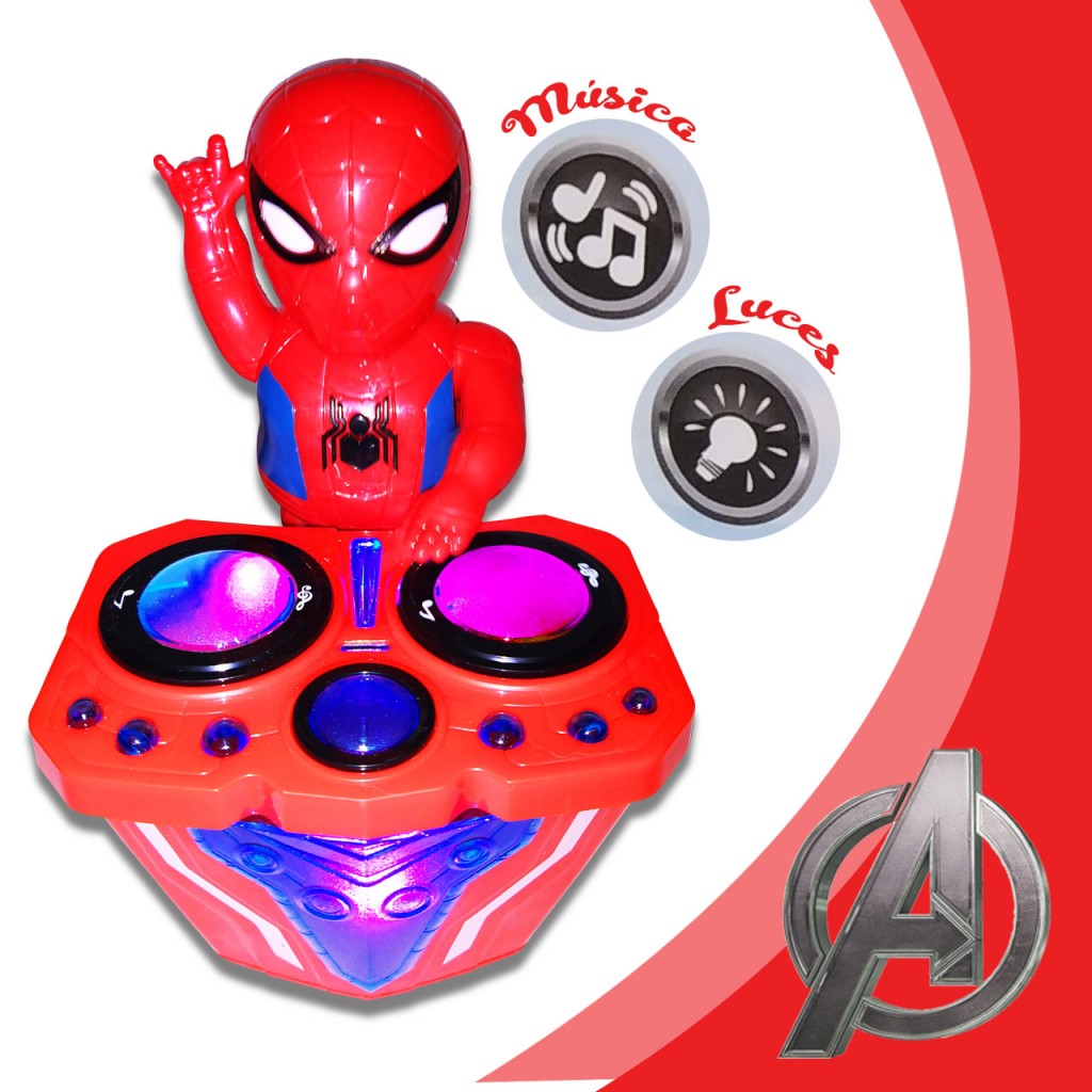 Spiderman Musical Juguete Luces Jugueteria Didáctico Marvel