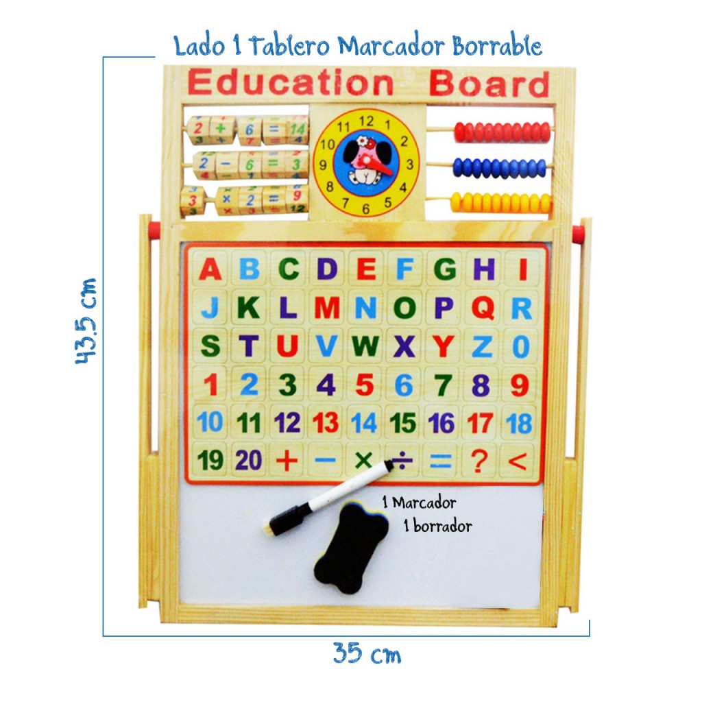 Tablero Sumas Restas Multiplicación Juego Juguetes Didáctico Aprendizaje Abecedario Magnético