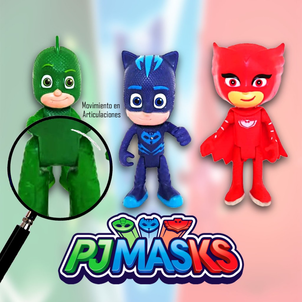 Muñecos colección PJ MASK figuras juguetes juguetería Didácticos