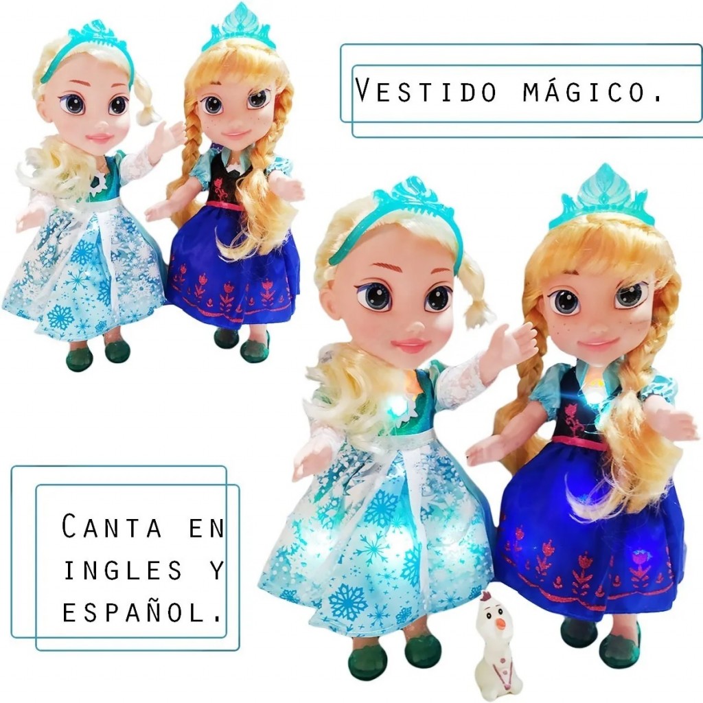Frozen Vestido Magico Muñeca Juguete Jugeteria Didacticos