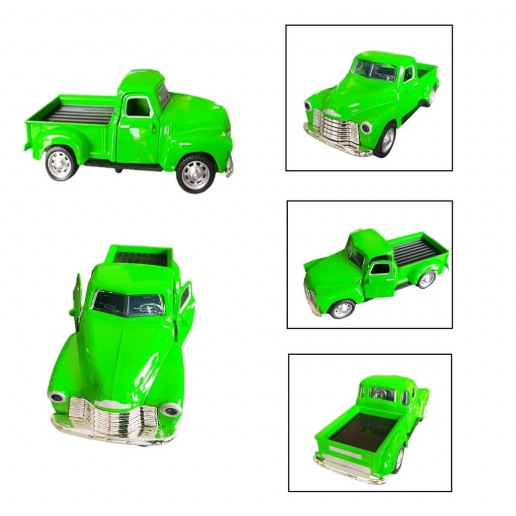 Camioneta Escala Clasica Juguete Metalico Pickup Jugueteria
