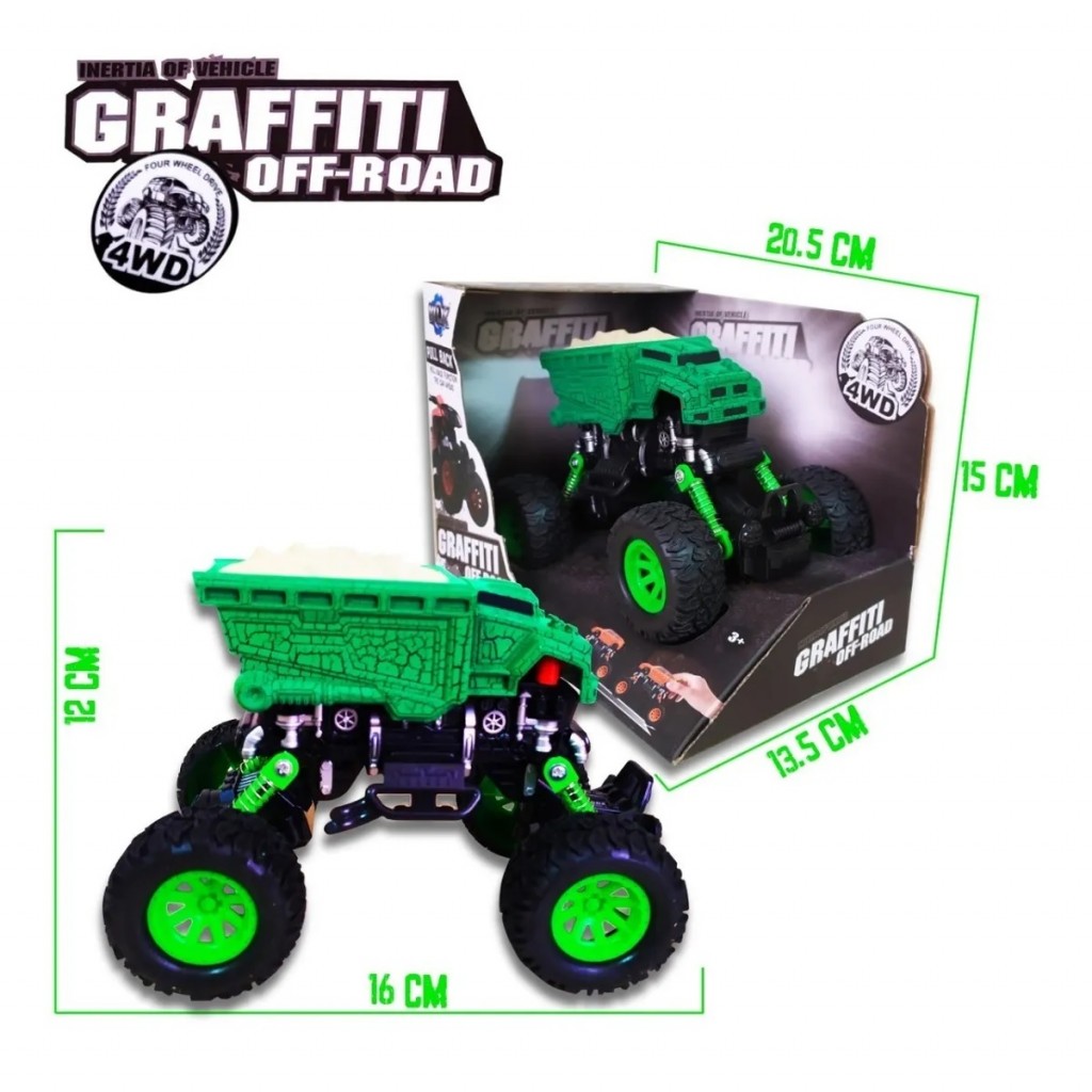 Carros Monster Cars Finos X4 Juguetes Didacticos Jugueteria