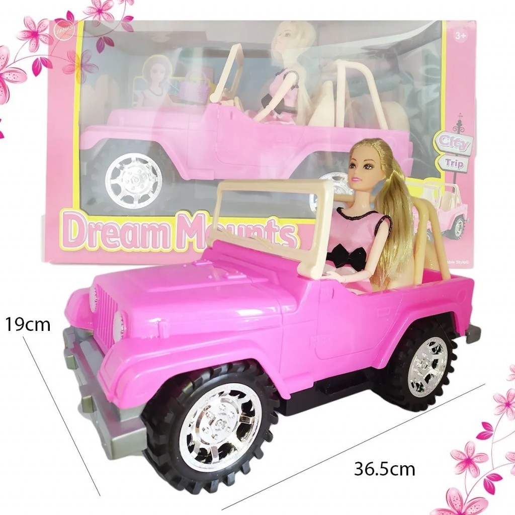 Carro Tipo Barbie Niñas Muñeca Juguete Didáctico Jugueteria